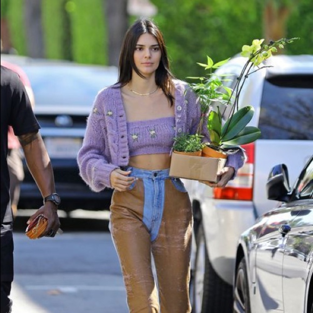 Kendall Jenner Custom Made Purple Sweater